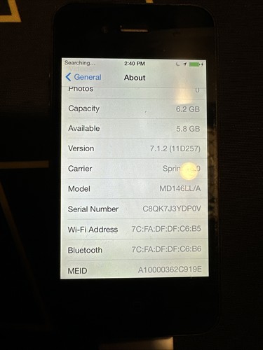 Iphone black sprint 2gb - iphone,