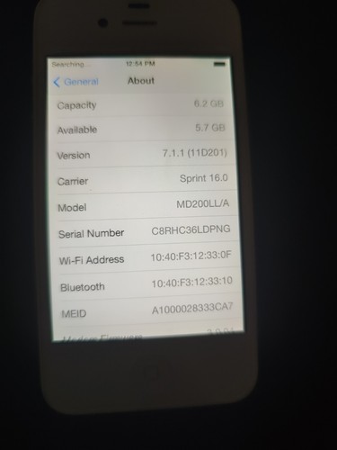 Apple iphone gb - -, white